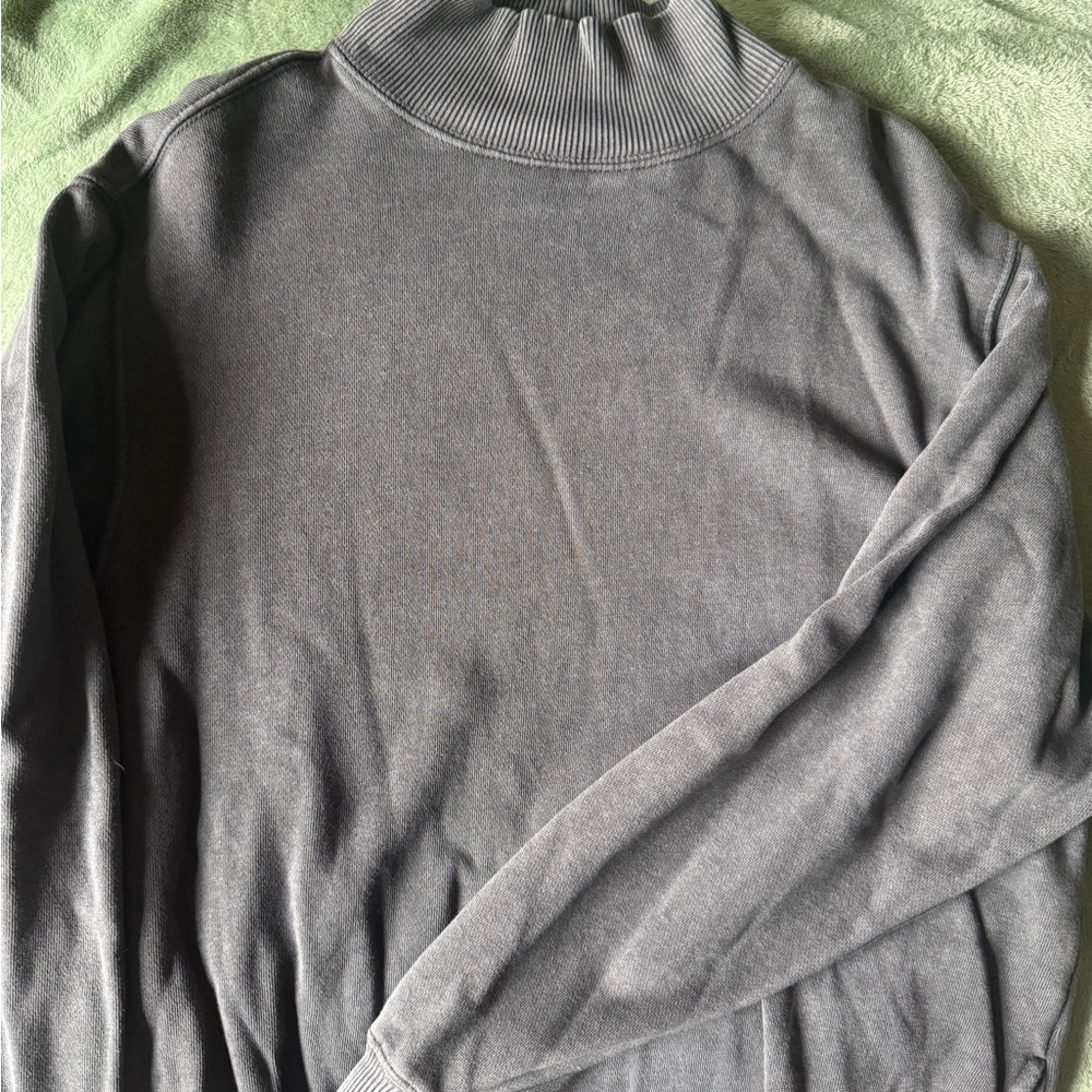 Aerie Charcoal Ribbed Turtleneck